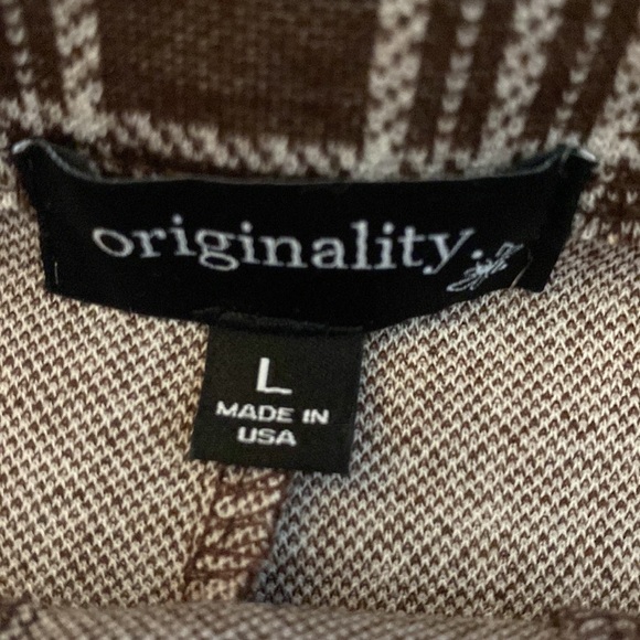 ORIGINALITY PLAID PLEATED BROWN MINI SKIRT - Picture 4 of 4